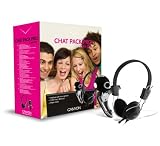 Computer : Canyon Chat Pack with 1,3MP webcam + headset with microphone,Silver & Black