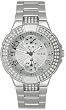 Guess Women's U12003L1 Silver Stainless-Steel Quartz Watch with Silver Dial