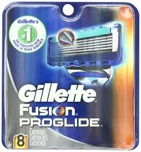 Gillette Fusion Proglide Manual Men's Razor Blade Refills 8 Count