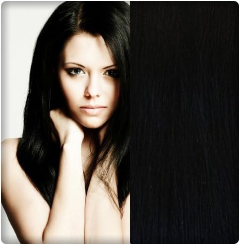 GoGoDiva Clip in Hair Extensions 100% Human Remy Hair 1 Jet Black