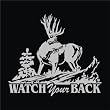 Upstream Images Watch Your Back Silver Widow Decal