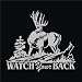 Upstream Images Watch Your Back Silver Widow Decal