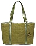 MICHAEL Michael Kors Handbag, Summer Tote, Large Gold Straw Reviews