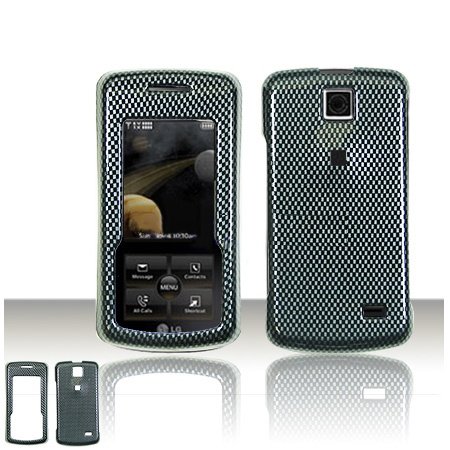 LG Venus VX8800 Cell Phone Carbon Fiber Design Protective Case Faceplate Cover