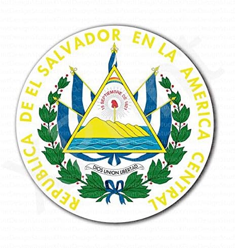 Coat of Arms of El Salvador Emblem Sticker
