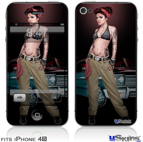 iPhone 4S Skin - Chola Pin Up Girl
