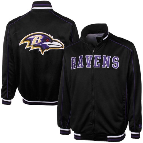 Baltimore Ravens Black Spotlight Full Zip Track Jacket (XX-Large)