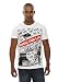 Retreez Rock Music for Life Graphic Printed Men's T-shirt - White - Medium