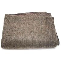 Extra 40% Off Soft 100% Alpaca Wool Reversible Throw Blanket Dark Brown Earth ToneBlack Highlights