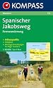 Spanischer Jakobsweg 1 : 100 000: Fernwanderweg, H&ouml;henprofile, Ortspl&auml;ne, wichtige Einrichtungen f&uuml;r Pilger markiert