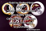 Set of 5 Washington Redskins Pins 1.25" Buttons