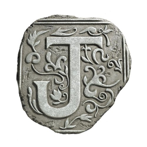 Grasslands Road Estate Monogram Plaque/Step Stone Initial Letter J