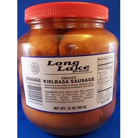 Long Lake Pickled Kielbasa Polish Sausage 32oz. Jar