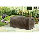 Suncast Resin Wicker Deck Box - Works Well, Looks Good