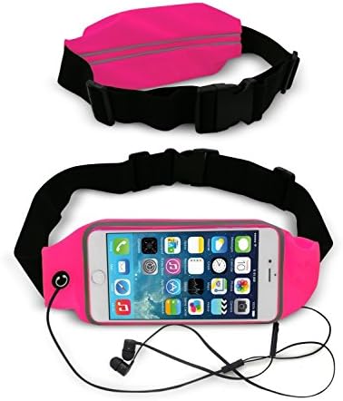 Maxcury Waist Belt Bag Case Running Belt Phone case Series Protective Cases and Sport Exercise Gym belt Waist Packs Bag and Fitness Expandable Weather Resistant  (Hot Pink)