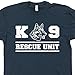 K9 Dog Unit T Shirt Vintage K-9 Dog Shirts Military Shirts Police Fireman German Shepherd Tee Mens Womens Graphic