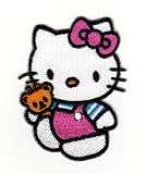 Produkt-Bild: Aufn&auml;her B&uuml;gelbild Aufb&uuml;gler Iron on Patches Applikation Hello Kitty Kinder baby