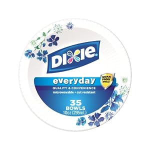Dixie Heavy Duty Paper Bowls, 35 Count, 10 Ounce