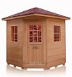4 Person *Outdoor* Sauna Hemlock Wood Ceramic FIR FAR Infrared Heat CD Player AM FM Radio New