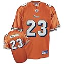 Ronnie Brown Jersey: Reebok Orange Replica #23 Miami Dolphins Jersey