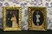 Miniature Set of 2 Vintage Look Framed Prints