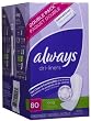 Always Dri-Liners Pantiliners, Long, Unscented, Double Pack, 80 ct.
