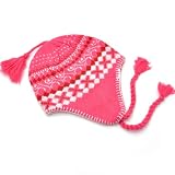 Alki'i Braided Aviator womens warm beanie snowboarding winter snow hats - Pink