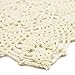 kilofly Crochet Cotton Lace Table Placemats Doilies Vase Pads, 4pc, Beige, 7 inch