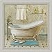 Victorian Blue Bath III by Danhui Nai Bathroom Spa Wall Art Print Framed Décor