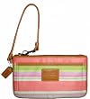 Women's Coach Wristlet Beach Large Flat Signature Logo 42621