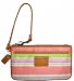 Women's Coach Wristlet Beach Large Flat Signature Logo 42621