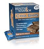 Health Warrior Chia Bars, Peanut Butter Chocolate, 8.8-Ounce Boxes