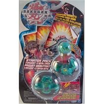 Reaper, Gorem and Mystery Marble Green Bakugan Battle Brawlers Starter Pack Series 1 with 3 Metal Gate Cards