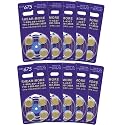 Hear-More 24k Gold-Plated Hearing Aid Batteries by Rayovac - Size 675- 40 Batteries (10 4-pks)