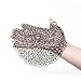 SySrion® Round Cast Iron Cleaner Xl 7x7 Inch Premium Stainless Steel Chainmail Scrubber