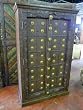 Old Door Cabinet Armoire Furniture Rustic with Brass Accents