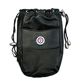 MLB Texas Rangers Leather Valuables Pouch, Black