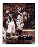 Autographed Chuck Bednarik Philadelphia Eagles 16x20 Photo Over Gifford Inscribed Sorry Frank and This Fà..G Game is Over