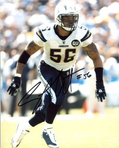 Shawne Merriman Autographed/Hand Signed San Diego Chargers 8x10 Photo