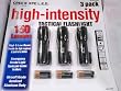 Techlite Lumen Master 150 Lumens High-Intensity CREE XPE L.E.D. Tactical Flashlight, 3 Pack