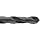 Chicago Latrobe 239 High-Speed Steel Reduced Shank Drill Bit, Black Oxide Finish, Round Shank, 118 Degree Conventional Point