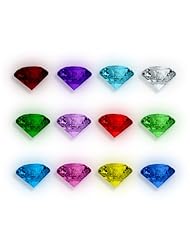 12 Crystal Birthstones for Floating Charm Lockets