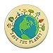 Save The Planet Illustration Conservation Pinback Button Pin Badge - 3