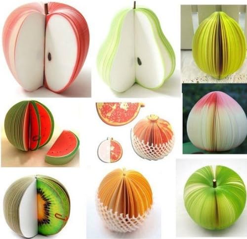 Fancy Gifts, Fruit Notepad, Memo Pad, Paper Note Notepad, 10 Mixed Style