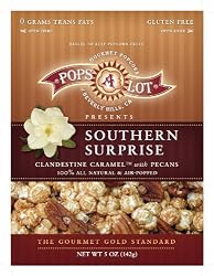 Popsalot Gourmet Popcorn, Southern Surprise, 5-Ounce Pouches (Pack of 6)