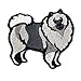 Keeshond Iron on Patch
