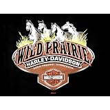 Wild Prairie Harley-Davidson® Men's Black Short-sleeve T-Shirt. Classic Logos. BLK-BS-WILD-T
