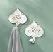 His 'n Hers Wall Towel Hangers / Towel Racks - Great Bathroom Decor !!!