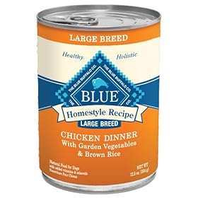 Blue Buffalo Large Breed Dog Canned Food, Chicken (Pack of 12 12.5-Ounce Cans)