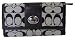 Coach Logo Sutton Black White Checkbook Wallet
